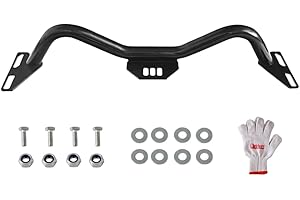 OLDRIVER Adjustable Transmission Crossmember Compatible 1963-1987 Che-v-y/GMC 2WD C10 C20 Trucks Black Powder Coating