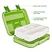 Bento Box for Kids School Lunch Box DaCool Upgraded Toddler Lunch Container with Spoon 5-Compartment Leak Proof Durable, Meal Fruit Snack Packing for Picnic Outdoors, Microwave Safe BPA-Free - Green