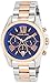 Michael Kors - Mid-Size Bradshaw Chronograph Watch, Silver-Color/Rose Golden - MK5606