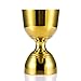 SKY FISH Stainless Steel Bar Jigger 1/2oz 3/2oz Cocktail Jigger Measuring Cups Bell Jigger 1oz 2oz Measure，Gold Plated