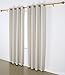 Deconovo Grommet Top Blackout Curtains Thermal Insulated Window Curtains Room Darkening Curtains for Bedroom 52W x 84L Inch Light Beige 2 Panels