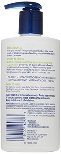 biore combination skin balancing cleanser