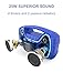 AOMAIS 25W Bluetooth Speakers with HD Stereo Sound&Deep Bass, Portable Outdoor Wireless Stereo Pairing Speaker, IPX7 Waterproof, Built-in Mic, 100ft Bluetooth Range for Party, Camping, Travel - Blue