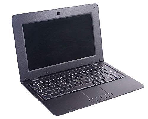 HSW New 2018 HD 10 inch Mini Laptop Notebook Netbook Tablet Computer 1G DDR3 4GB Memory VIA WM8880 CPU Dual Core Android Screen WiFi Camera Keyboard USB HDMI - Black (Netbook 4G-Black)