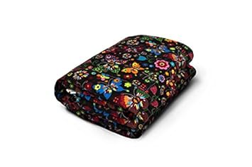 TherapieDecke - Schwarze Gewichtsdecke mit Schmetterlingen - Schwere Decke für Erwachsene/Jugendliche Für besseren Schlaf, Gr