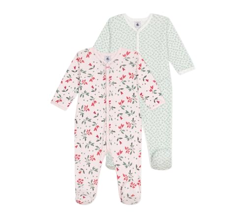 Petit Bateau A0ct9, Articoli per Il Sonno Bimba 0-24, Variante 1, 3 Mesi (Pacco da 2)
