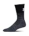 Under Armour UA Phenom Twisted Crew 3-Pack Black/Assorted LG (Men 8-12, Women Shoe 9-12)