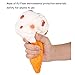 2pc Jumbo Squishies Set Rainbow Ice Cream Cone Scented Slow Rising Squeeze Squishies Toy Stress Relief Decorations Toy Great Gift for Adults and Kids, Party Birthday Toys
