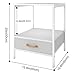 Lifewit Small Nightstand Bedside Table End Table with Fabric Drawer for Bedroom, Side Table Sofa Table, Modern Design, Sturdy and Durable, White