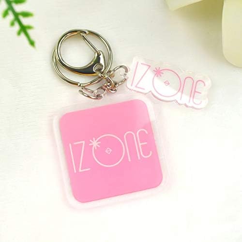 LIANGchueng Useful Kpop Acrylic Keyring Keychain Key Holder Got7 Twice Exo Blackpink Seventeen Txt(None IZONE)
