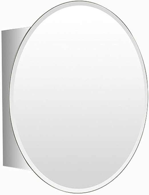 Amazon Com Medicine Cabinets Bathroom Stainless Steel Mirror Cabinet Wall Mirror Bedroom Wall Mounted Vanity Mirror Bathroom Oval Storage Cabinet Color Silver Size 456513cm Home Kitchen