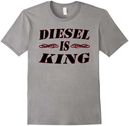 Mens Diesel is King TShirt Large Slate