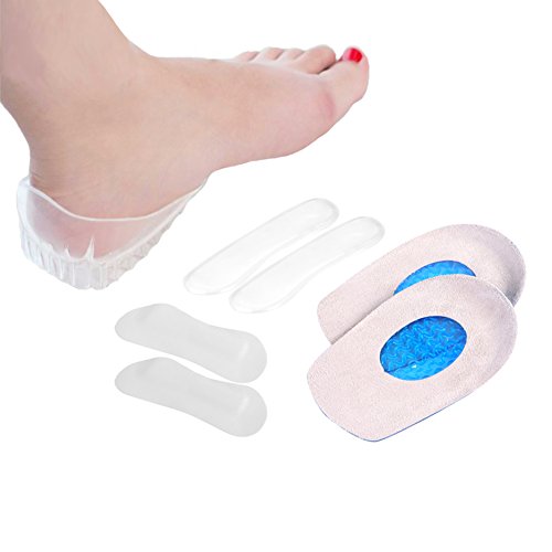 UPC 641938756128, Bitly 8 Piece Kit of Heel Pads and Heel Grip and Heel Cups. Shoe Inserts and Shoe Insoles for Women and Men Heel Spur, Heel Protectors, Foot Pads, Heel Support, Heel Pain.