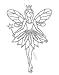 Christmas Holiday Elegant Glitter Fairy Ornaments, Silver, 6 Pack, 6