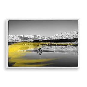 Framed Black and White Scenery Home Artwork for...