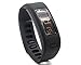 Replacement Fitness Wristband Band for Garmin Vivofit Replacement Strap Bands S L Small Lager Size to All size-Black (Black, S)