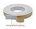 High Density Foam Tape, Foam Seal Strip White Adhesive Weather strip Foam Tape (49 feet length(1Inch Wide X 1/8Inch Thick))