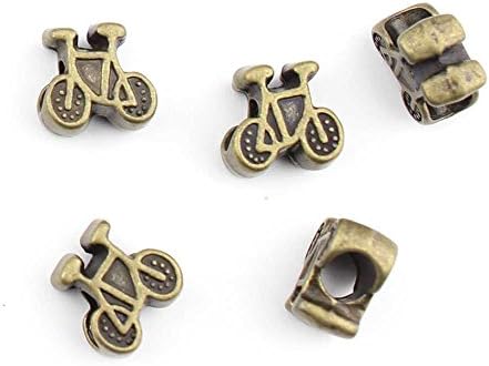 70 Pieces Jewelry Making Charms Bicycle Loose Beads findings craft lots necklace bronze