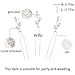 Artio Wedding Hair Pins Accessories with Crystals and Beads for Brides and Bridesmaids 3PCS (Silver)