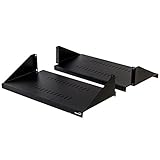 NavePoint 2U Cantilever Server Shelf Rack Mount 19 Inch 2 Piece Set Center Weighted Vented