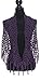 Elles Clothing Women's Infinity Scarf Winter Crochet Knit Fringe and Tassel Loop Scarves - Purple - Various Styles and Colors