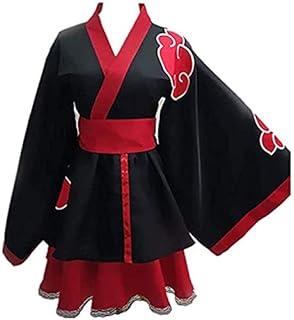 Amazon Com Tokisaki Kurumi Akatsuki Uchiha Itachi Lolita Dresses Kimono Women Dress Anime Cosplay Naruto Costume Girl Fashion Dress Clothing