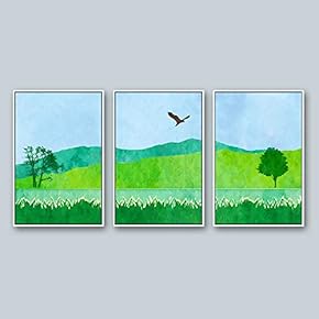 3 Piece Framed Canvas Wall Art for Living Room, Bedroom Scenery Theme Canvas Prints for Home Decoration Ready to Hang - 16"x24"x3 Panels