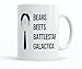 TANGDIAABBCC AMOCHY The Office Funny Coffee Mug | 3-Piece Merchandise Set | Worlds Best Boss, That's What She Said, and Bears Beets Battle Star Galactica (The Office 3-Pack Collection)