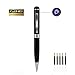 Hidden Camera Pen - HD 1080P Spy Pen Camera Video Recorder Pen Loop Recording Plug and Play,Roller Ball Pen with Free 5 Black Refills