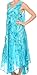 Sakkas 16801 - Laeila Tie Dye Washed Tall Long Sleeveless Tank Top Caftan Dress/Cover Up - Turquoise - OS