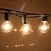 G40 Globe String Lights with 27 Clear Bulbs by Kohree - UL Listed Commercial Quality String Lights with Hanging Sockets (Warm White)