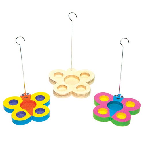 Wooden Butterfly Feeders For Children To Make Decorate And
