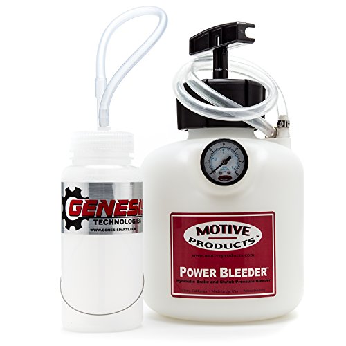 Brake Fluid Bleeder Bundle Featuring Motive Products 0100 European Power Bleeder with Cable Mount Bleeder Bottle