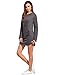 SweatyRocks Sweatshirt Dress Hoodie Pockets Grey Dress (Medium, Dark Grey)