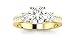 Houston Diamond District 2.1 CTW Round Cut Channel Set 3 Three Stone Diamond Engagement Ring, K Color I2 Clarity, 1.5 Ct Center 14K Yellow Gold Size-6