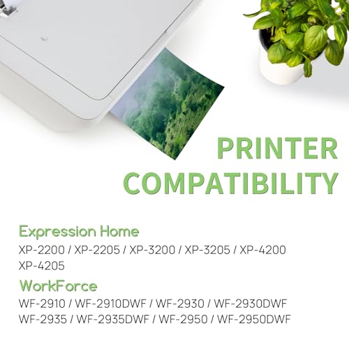 Veson Replacement for 604XL (4 Black) Cartridges Compatible with Expression Home XP-4205 XP-4200 XP-3205 XP-3200 XP-2200 XP-2205, Workforce WF-2950 WF-2935 WF-2930 WF-2910