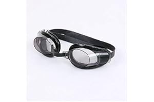 Three-Piece Flat Waterproof and Anti-Fog Swim Goggles for Men and Women Swim Equipment Earplugs + Nose Clip + Goggles Black C
