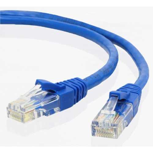 Blue Gold Plated 50FT CAT5 CAT5e RJ45 Patch ETHERNET Network Cable 50 FT for PC, Mac, Laptop, PS2, PS3, Xbox, and Xbox 360 to Hook up on high Speed Internet from DSL or Cable Internet.