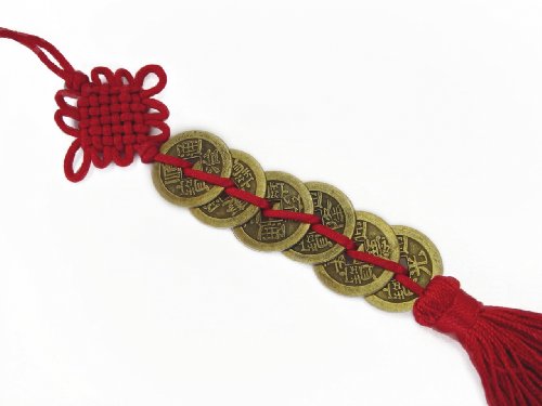 6 Chinese Lucky Coin Charms for Feng Shui