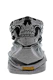 BENCHMARK FR Skully Flame Resistant Face Mask Neck Gaiter, One Size, Light Gray