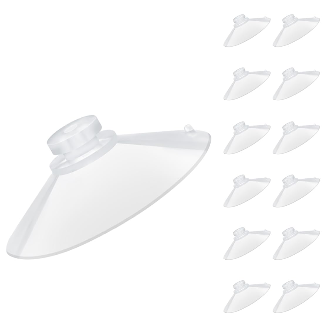 Photo 1 of LuluEasy 12 Pieces 2.2 inch Large Clear Suction Cups for Glass, Thick Without Hooks Without Holes, Professional Heavy Duty Sucker for Home Organization Window Decoration Bathroom Kitchen Bird Feeder