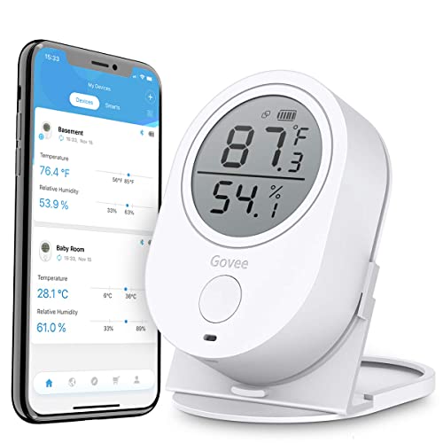 Govee Bluetooth Thermometer Hygrometer, Instant Read Indoor Digital Humidity Temperature Monitor