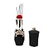 D&D Lipstick Pin Cushion Sewing Needle Case with Hand Needles for Needlework DIY Craft Tools (Black)