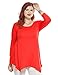 BELAROI Women 3/4 Sleeve Swing Tunic Tops Plus Size T Shirt (1X, Army Green)