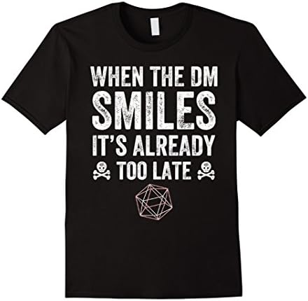 Men's When The DM Smiles It's Too Late T-Shirt 3XL Black