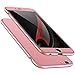 ATRAING iPhone 6 Case, iPhone 6s Case,Ultra-Thin PC Hard Hard Ultra-Thin Shockproof PC 3 in 1 Velvet Touch Fingerprint-Proof Anti-Slip Anti-Marks Cover for iPhone 6/6s 4.7inch (Rose Gold)