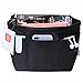 iN. Purse Organizer Insert with zipper, Nylon fabric Storage Bag with handles, for womens Handbags & Tote bags, neverfull, lightweight small sized Black