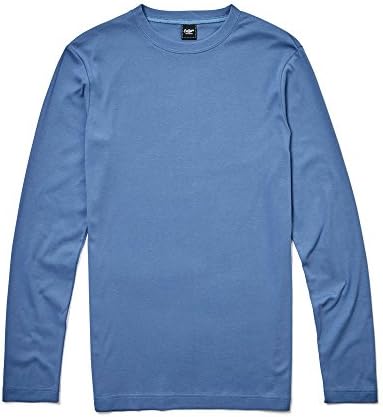 Cotton Traders Unisex Mens Womens Ladies Long Sleeve Base Layer T-Shirt Tee Top XXXX-Large Denim Blue