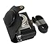 MegaGear Black Leather Camera Case Set for Nikon COOLPIX A with 28 mm Lens Case