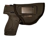 IWB Gun Holster by Houston - ECO LEATHER Concealment Inside The Waistband With Metal Clip FITS Glock 26/27/33, M&P Shield, XDS, Taurus 709, Taurus Pro C, Walther P22, Beretta Nano, SCCY SKY, Ruger LC9